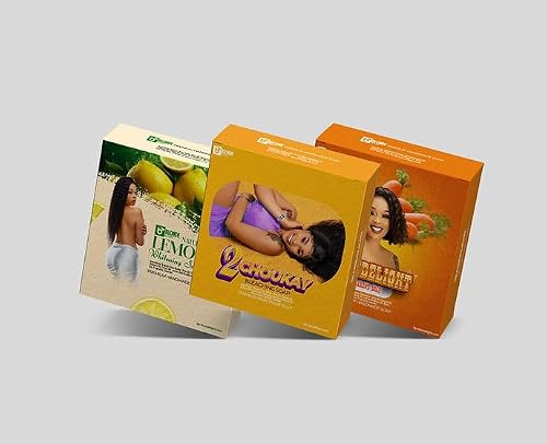 BLONDELIGHT Combo Soap Set | Refreshing Lemon, Nourishing Carrot & Hydrating 2Choukay Soaps | Gentle Cleansing & Moisturizing Formula | Suitable Beauty & Personal Care BLONDELIGHT