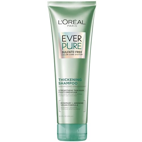L'Oreal Paris Thickening Sulfate Free Shampoo, Thickens + Strengthens Thin, Fragile Hair, Hair Care with Rosemary Leaf, EverPure, 8.5 Fl Oz (Packaging Beauty & Personal Care L'Oreal Paris
