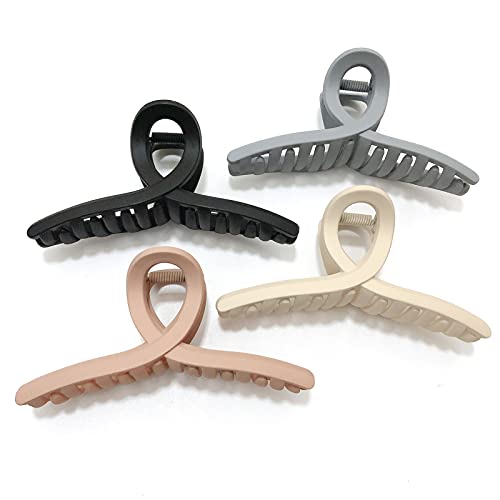 Nalodu 4.3 Inch Hair Claw Clips Large No Slip Big Matte Jaw Butterfly Clip for Thin Fine Thick Hair Women, 4 Pack Beauty & Personal Care Nalodu