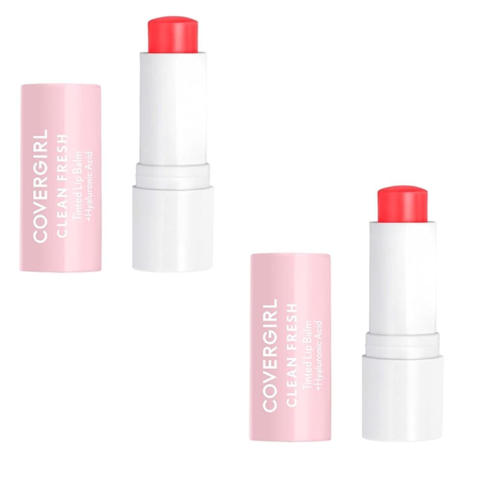 Pack of 2 CoverGirl Clean Fresh Tinted Lip Balm, Life is Pink 300 Beauty and Personal Care COVERGIRL