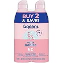 Coppertone WaterBabies Sunscreen Spray SPF 50, Spray On Sunscreen for Babies, Water Resistant, Pediatrician Recommended, 6 Oz, Pack of 2 Beauty & Personal Care Coppertone