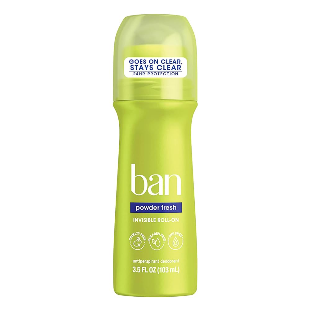 Ban Deodorant 3.5 Ounce Roll-On Powder Fresh (103ml) (2 Pack) Beauty and Personal Care Ban