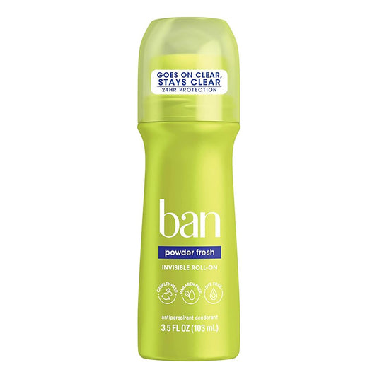 Ban Deodorant 3.5 Ounce Roll-On Powder Fresh (103ml) (2 Pack) Beauty and Personal Care Ban