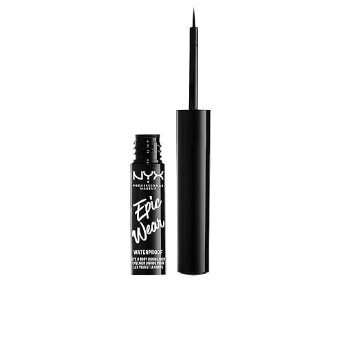 NYX PROFESSIONAL MAKEUP Epic Wear Liquid Liner, Long-Lasting Waterproof Eyeliner - Black Beauty & Personal Care NYX PROFESSIONAL MAKEUP