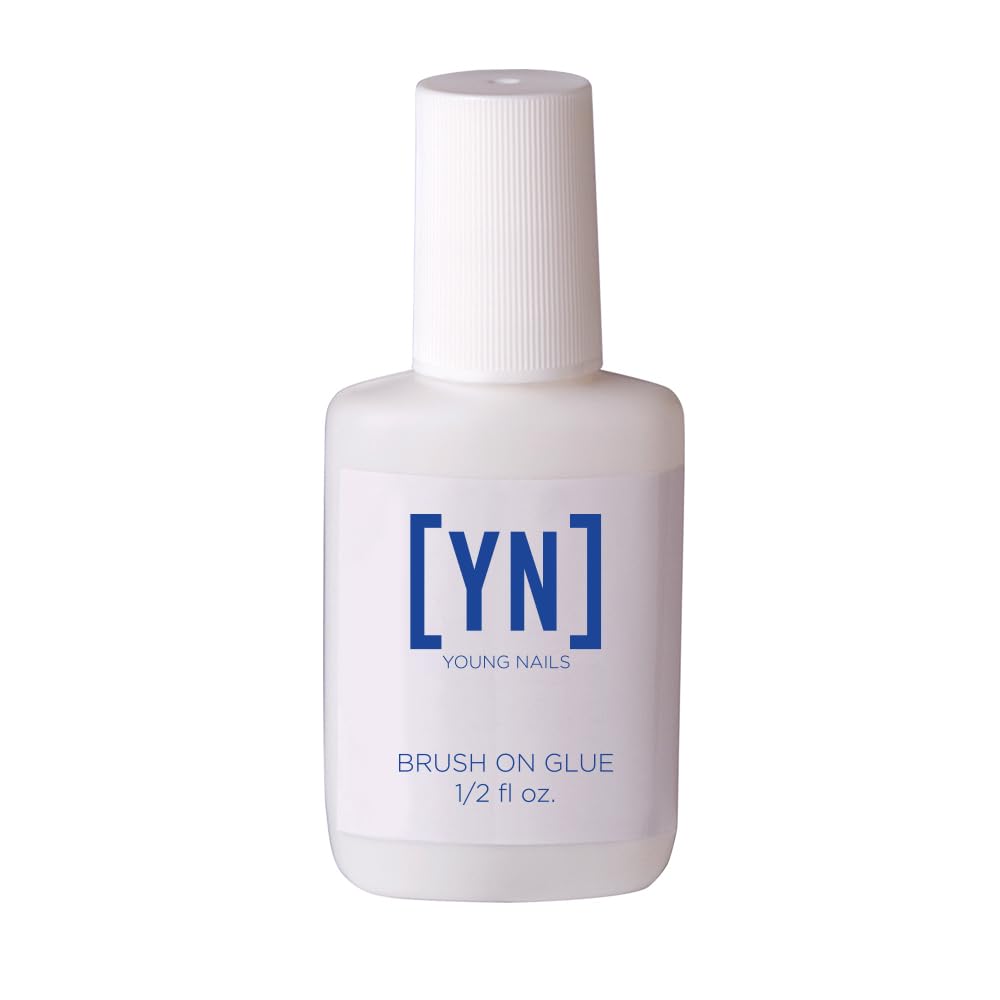 Young Nails Brush On Quick Dry Nail Glue - Strong Adhesive for Press Ons, Artificial Nail Tips, Best Nail Bond for Fast Application, Easy Fake Nails Beauty & Personal Care Young Nails