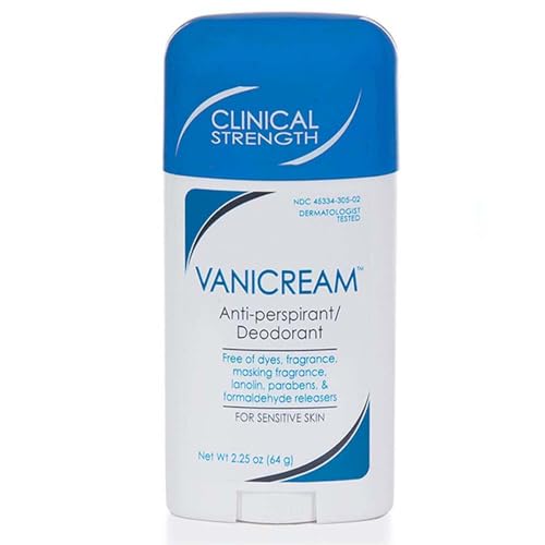 2 Value Pack Vanicream Anti-Perspirant Deodorant Clinical Strength Sensitive Skin 2.25 Ounces Beauty and Personal Care Vanicream