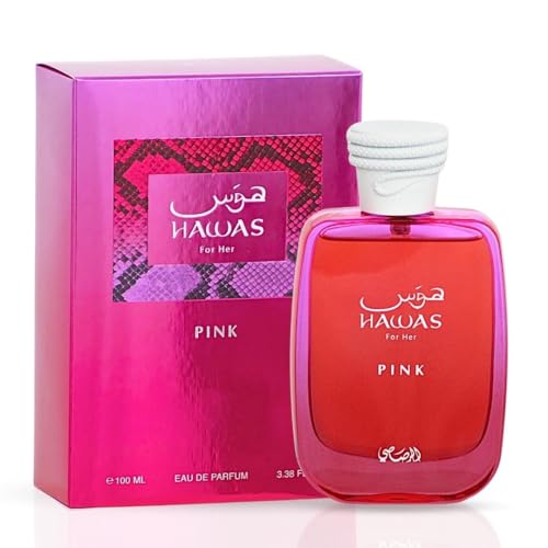 RASASI Hawas Pink For Her Eau de Parfum Spray 100ml (3.4 oz) - Floral Fruity Perfume for Women with Neroli, Vanilla, Cotton Candy & Marshmallow | Beauty & Personal Care RASASI