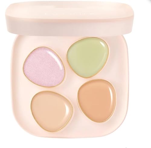 1PC To One Concealer, Multi Purpose Moisturizing 4 Color Cream Concealer Highlighter Palette to Create Flawless Makeup, 1.7g (02) Beauty & Personal Care ChongTai
