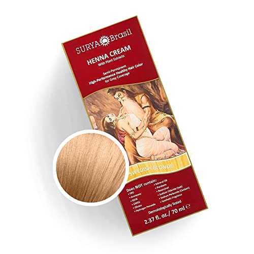 Surya Brasil Products Henna Cream, Swedish Blonde, 2.37 Fluid Ounce Beauty & Personal Care Surya Brasil