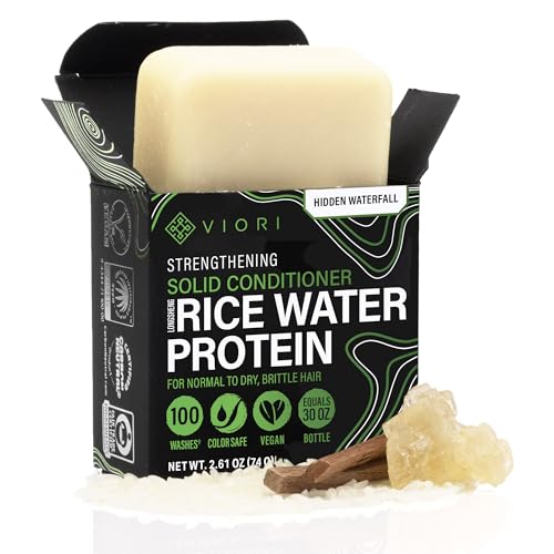 Viori Hidden Waterfall Conditioner Bar Made with Rice Water - Handcrafted All Natural Organic Conditioner Beauty & Personal Care Viori