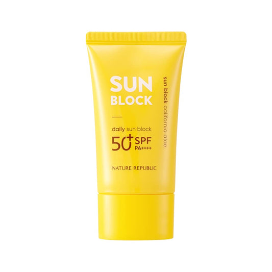 California Aloe Daily Sun Block, SPF 50+ PA++++, 1.92 fl oz (57 ml), Nature Republic Beauty & Personal Care Nature Republic