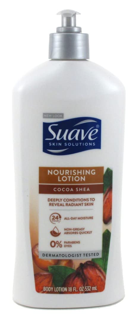 Suave Skin Lotion 18 Ounce Pump Smoothing Cocoa Butter & Shea (532ml) (2 Pack) Beauty & Personal Care Suave