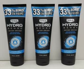 6 Pack of Premium Brand Quality Hydro Sense Shave Cream ~ 33% More In This 8 Oz Bottle! Beauty and Personal Care Ohio Trading