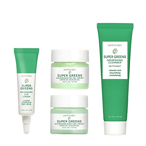 Super Greens Nourishing Set, 4 pieces 2.25 oz Beauty & Personal Care Earth To Skin