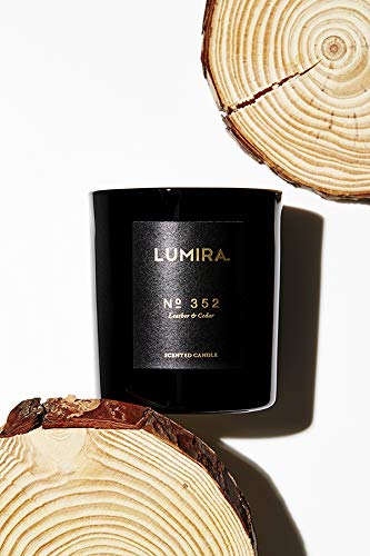 Lumira Scented Candle, Leather & Cedar Beauty & Personal Care Lumira