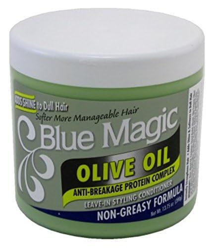 Blue Magic Olive Oil 13.75 Ounce Jar (406.6ml) (2 Pack) Beauty & Personal Care Blue Magic