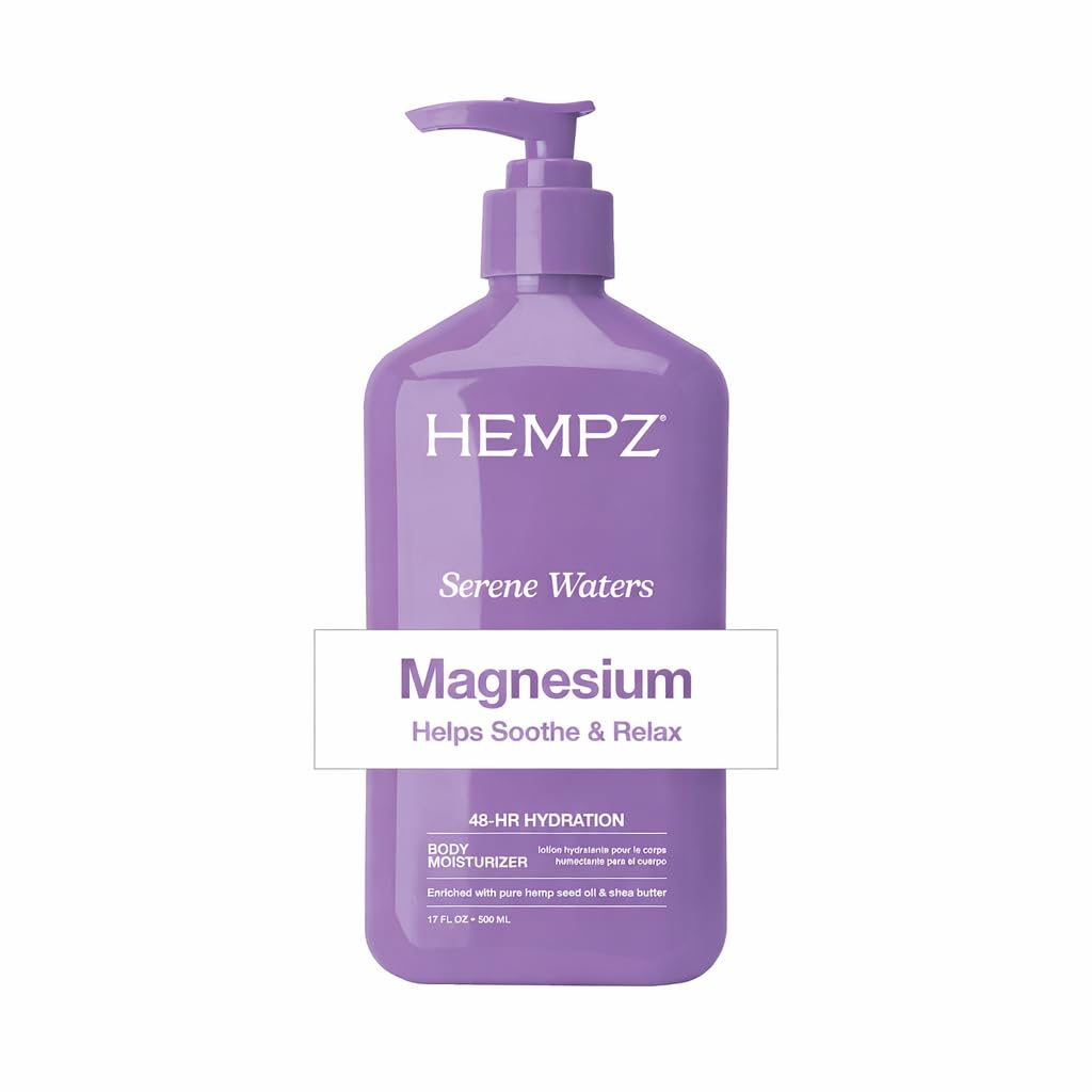 Hempz Magnesium Body Lotion for Sleep & Relaxation, Hydrating Lotion with Arnica, Electrolytes & Shea Butter, Calming Nighttime Moisturizer for Muscle Beauty & Personal Care Hempz