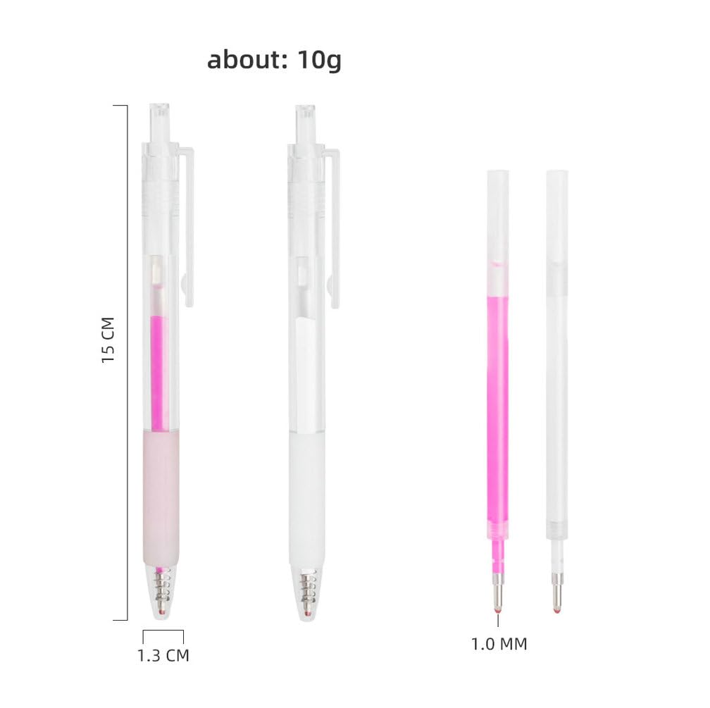 HOTWE Eyebrow Microblading Mapping Pen, Makeup Position Mapping Marker, 2 Marking Pens with 6 Refills (White) Beauty & Personal Care HOTWE