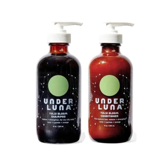 Under Luna 8 Oz Tulsi Bloom Shampoo & Conditioner Duo, White Beauty & Personal Care Under Luna