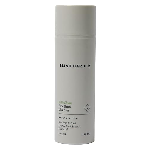 Blind Barber activClean Rice Bran Daily Face Cleanser for Men - Hydrating Foaming Facial Cleanser with Rice Bran Extract & Oleic Acid (5oz / 150ml) Beauty & Personal Care Blind Barber