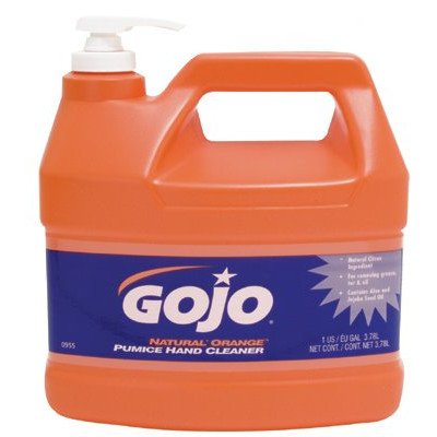Gojo 0955-04 Natural Orange Pumice Hand Cleaner- Orange Citrus- 1 gal Pump- 4-Carton Beauty & Personal Care GOJO