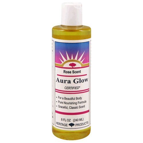 Heritage Products Aura Glow, Rosa Scent, 8 Fluid Ounces (240 ml) (Pack of 6) Beauty & Personal Care HERITAGE STORE
