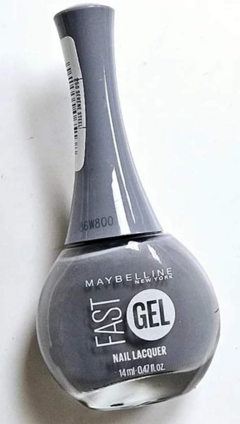 Maybelline New York Fast Gel Nail Lacquer Serene Steel, 0.47 Fl Oz (Pack of 1)