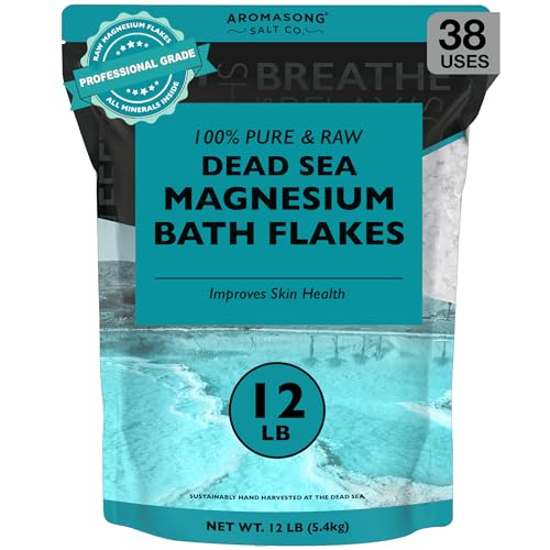 Aromasong Dead Sea Magnesium Flakes for Bath - 16,325 Mg Magnesium Chloride per Bath - Superior Alternative to Epsom Salt - Used as Muscle & Foot Soak Beauty and Personal Care Aromasong