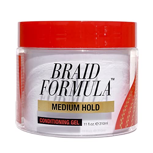 EBIN NEW YORK Braid Formula Conditioning Gel, Medium Hold, 11oz | Great for Braiding, Twisting, Edges, No Residue, No Flaking, Strong Hold, High Beauty & Personal Care EBIN NEW YORK