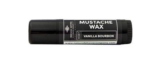 MNSC Vanilla Bourbon Mustache Wax - Medium Hold Balm - All-Natural Beeswax and Plant-Based Oils, Petroleum-Free, Hypoallergenic Ingredients, Handmade Beauty and Personal Care Montana Natural Shave Company