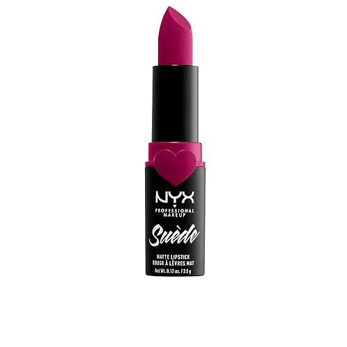 NYX PROFESSIONAL MAKEUP Suede Matte Lipstick, Vegan Formula - Sweet Tooth (Fuschia) Beauty & Personal Care NYX PROFESSIONAL MAKEUP