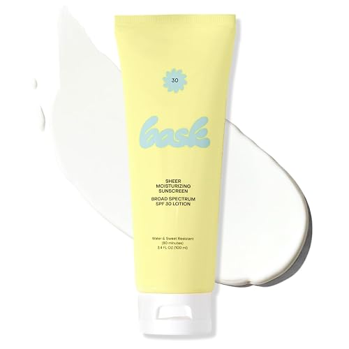 Bask SPF 30 Sheer Moisturizing Sunscreen Lotion - Broad Spectrum UVA/UVB Protection, Dermatologist Recommended, Hydrating, Lightweight & Non-Greasy Beauty & Personal Care Bask