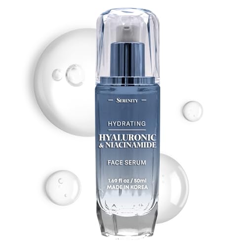 Serenity Dew Hyaluronic Acid & Niacinamide Face Serum - Dermatologist Tested Anti-Aging Korean Skin Care - Ultra Hydrating, Cools, Soothes & Improves Beauty & Personal Care Serenity