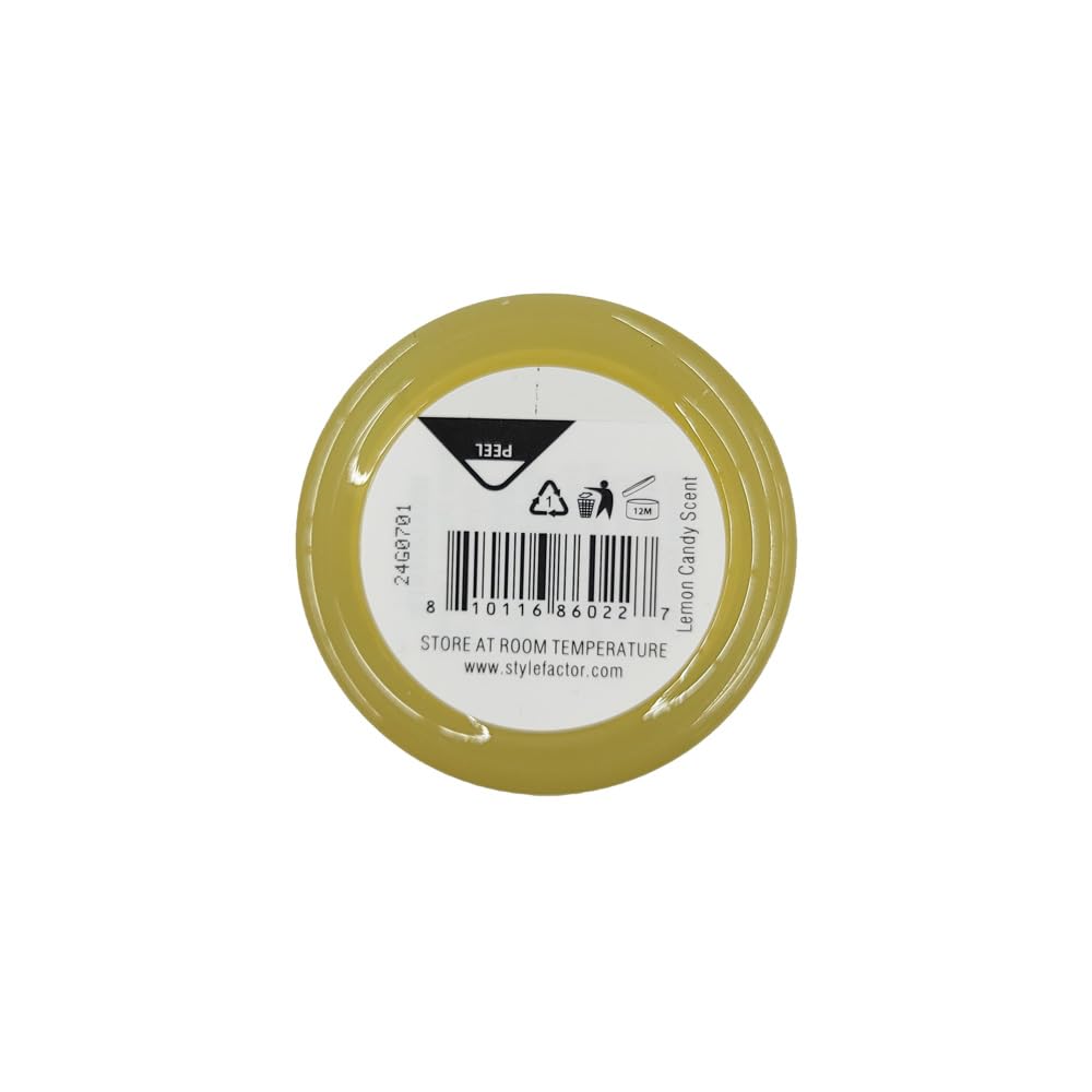 Style Factor EDGEBOOSTER Strong Hold Water-Based Pomade 0.85 Oz Mini Travel Size (0.85 Fl Oz (Pack of 1), Lemon Candy) Beauty & Personal Care Style Factor