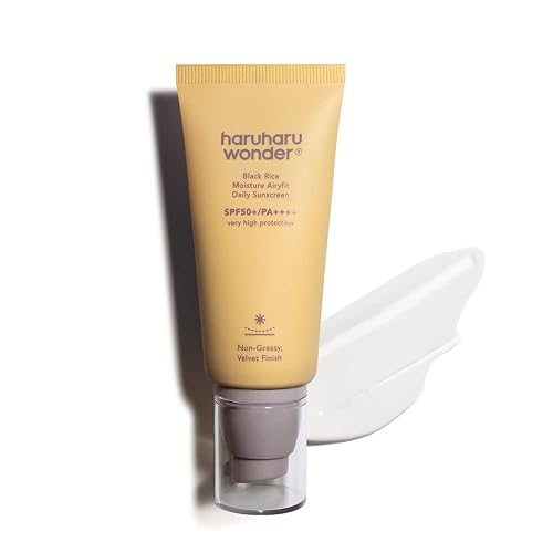 Haruharu Wonder Black Rice Moisture Airyfit Daily Sunscreen 1.69fl.oz - Velvet Finish, No White Cast, Hydrating, Moisturizing, Korean Skin Care Beauty & Personal Care HARUHARU