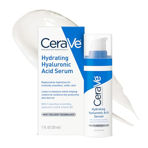 Cerave Hyaluronic Acid Serum for Face with Vitamin B5 and Ceramides, Hydrating Face Serum for Dry Skin, Fragrance Free, 1 Ounce Beauty and Personal Care CeraVe Default Title