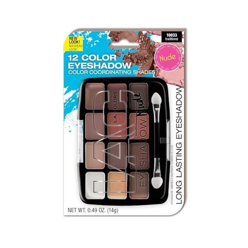 L.A. COLORS 12 Color Eyeshadow Palette (carded), Traditional C10033A Beauty & Personal Care L.A. COLORS