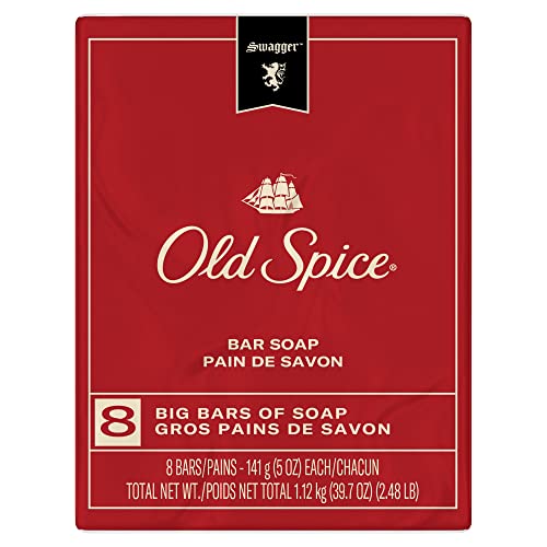 Old Spice Red Collection Swagger Scent Men's bar Soap, 8 bar, 5 oz, 14.920 Lb Beauty & Personal Care Old Spice