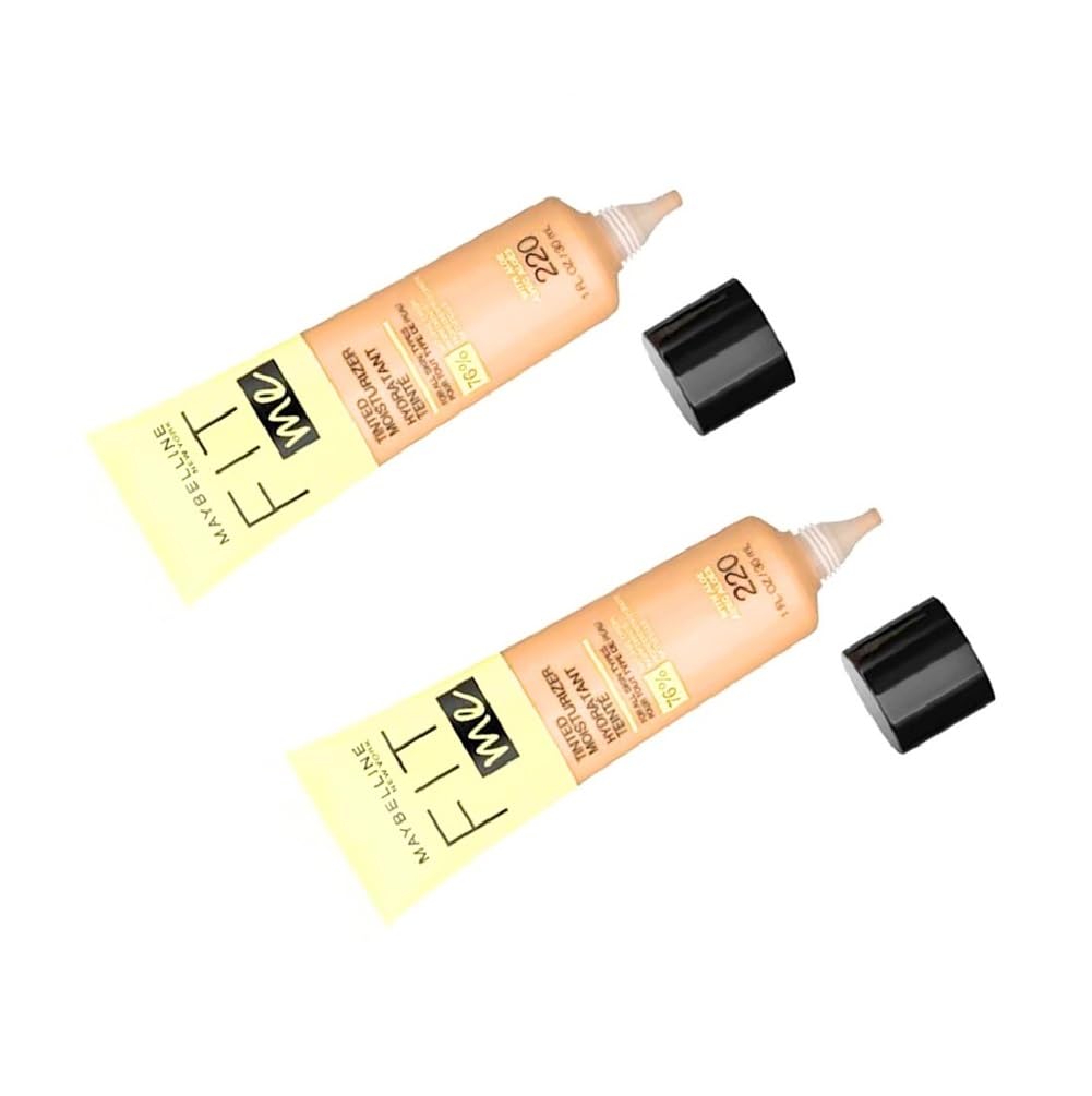 Maybelline New York Pack of 2 Fit Me Tinted Moisturizer, 220