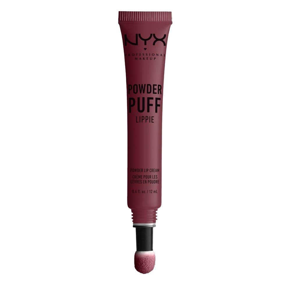 NYX PROFESSIONAL MAKEUP Powder Puff Lippie Lip Cream, Liquid Lipstick - Moody (Cool Toned Plum) Beauty & Personal Care NYX PROFESSIONAL MAKEUP