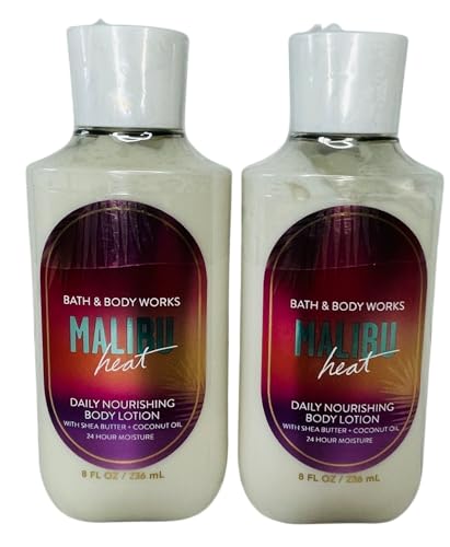 Bath & Body Works Malibu Heat Body Lotion 8 Ounces Each Pack of 2 Beauty & Personal Care Bath & Body Works