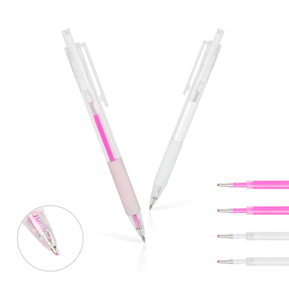 HOTWE Eyebrow Microblading Mapping Pen, Makeup Position Mapping Marker, 2 Marking Pens with 6 Refills (White) Beauty & Personal Care HOTWE