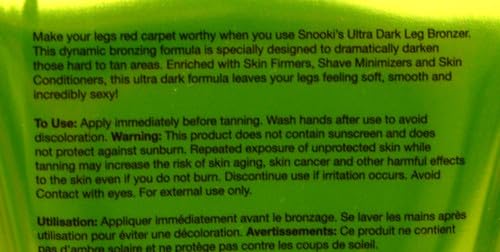 Supre Snooki Ultra Dark Leg Bronzer W/ Hair Growth Inhibitors 6 OZ by Supre Beauty & Personal Care Supre