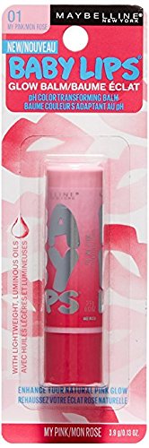 Maybelline New York Baby Lips Glow Lip Balm, My Pink, 0.13 oz. Beauty & Personal Care MAYBELLINE