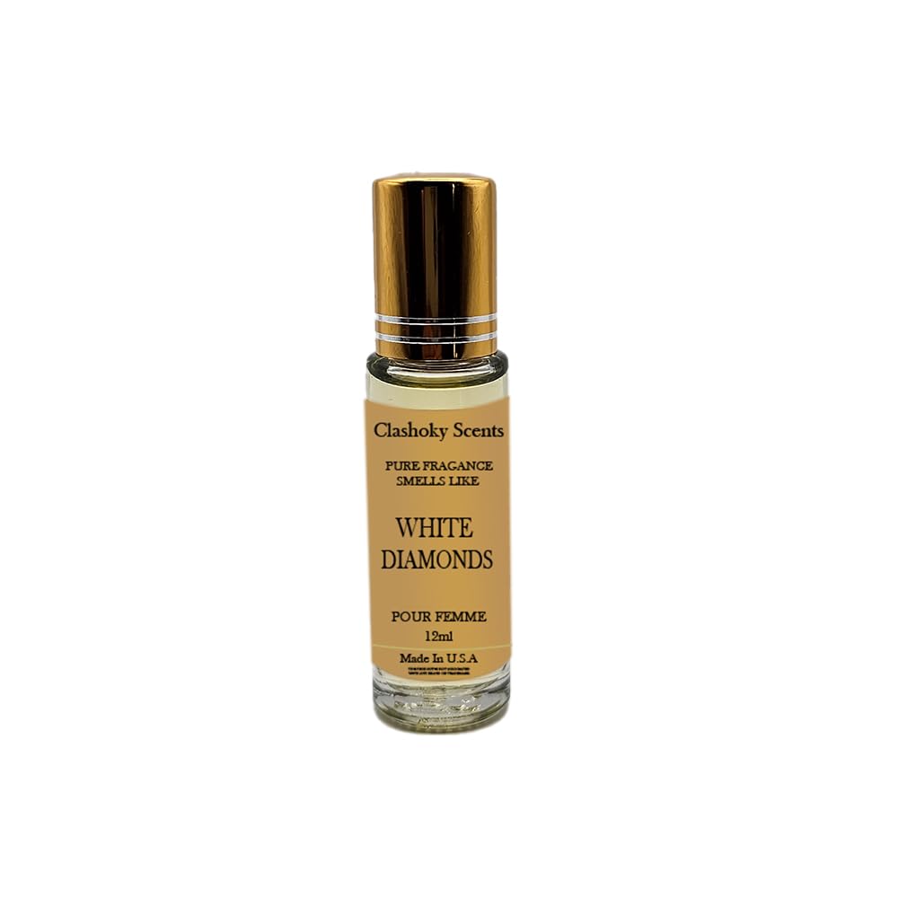 Clashoky Fragrance Perfume Oils White Diamonds Perfume Roll On Body Oil for Women (12ml) (Pack of 1) Beauty & Personal Care Clashoky