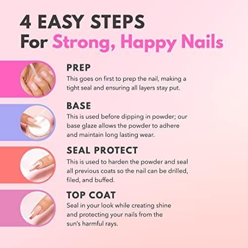 KIARA SKY Dip Manicure Nail Liquid Essentials | 0.5 fl oz | Dip Liquids Kit Steps 1-4 Beauty & Personal Care KIARA SKY