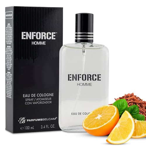 PB ParfumsBelcam Enforce Homme Eau de Toilette Spray for Men - Long-Lasting Woody Sandalwood Fragrance with Citrus & Musk, Masculine Cologne Beauty & Personal Care PB ParfumsBelcam