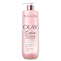 Olay Super Serum Hand & Body Lotion for Dry Skin, 24hr Long Lasting Hydration, 5+ Ingredient Complex for Bright Even Firm Luminous Skin, Sweet Vanilla Beauty & Personal Care Olay
