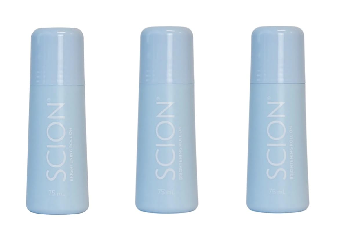 3 Packs of Sción Brightening Roll-on Deodorant Anti-Perspirant from Australia, 3x75ml Beauty and Personal Care Sción