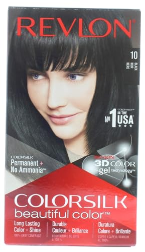 Revlon Colorsilk Beautiful Colour Hair Colourant 10 Black by Revlon Beauty & Personal Care REVLON